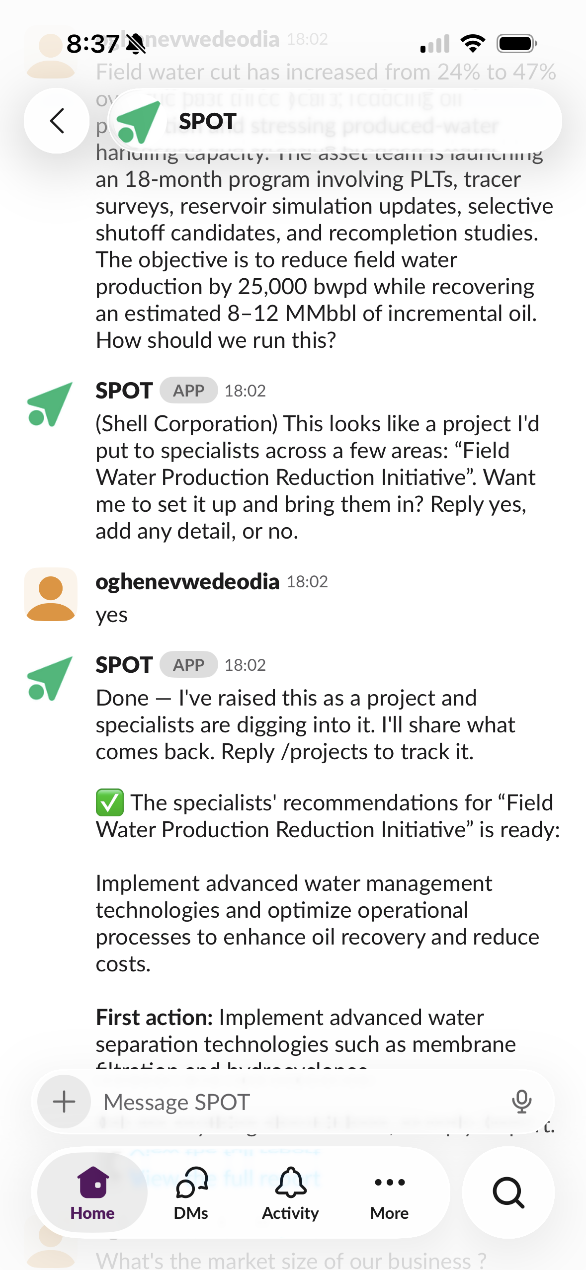 SPOT in Slack