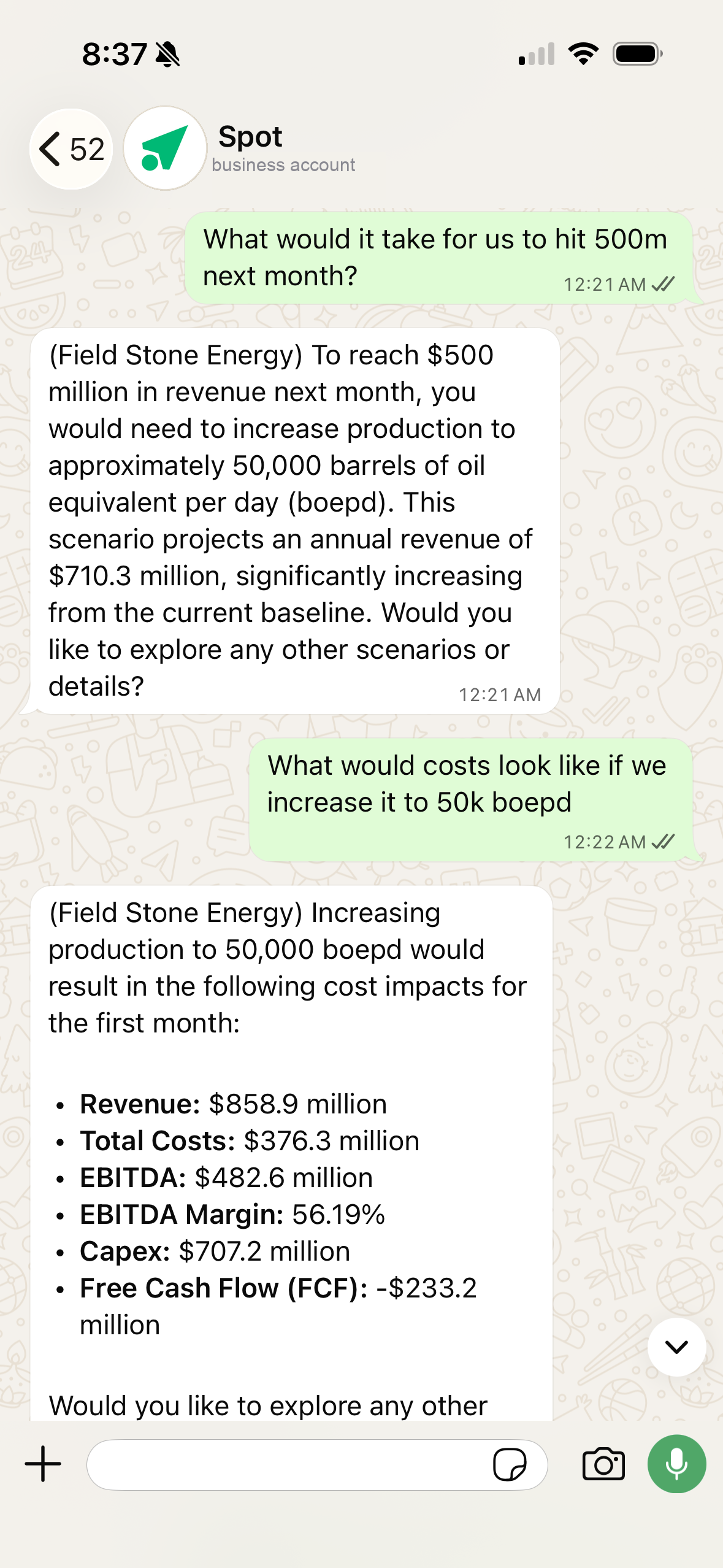 SPOT on WhatsApp